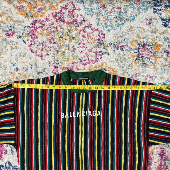 Balenciaga Multicolor Stripe Sweater - Picture 3 of 5